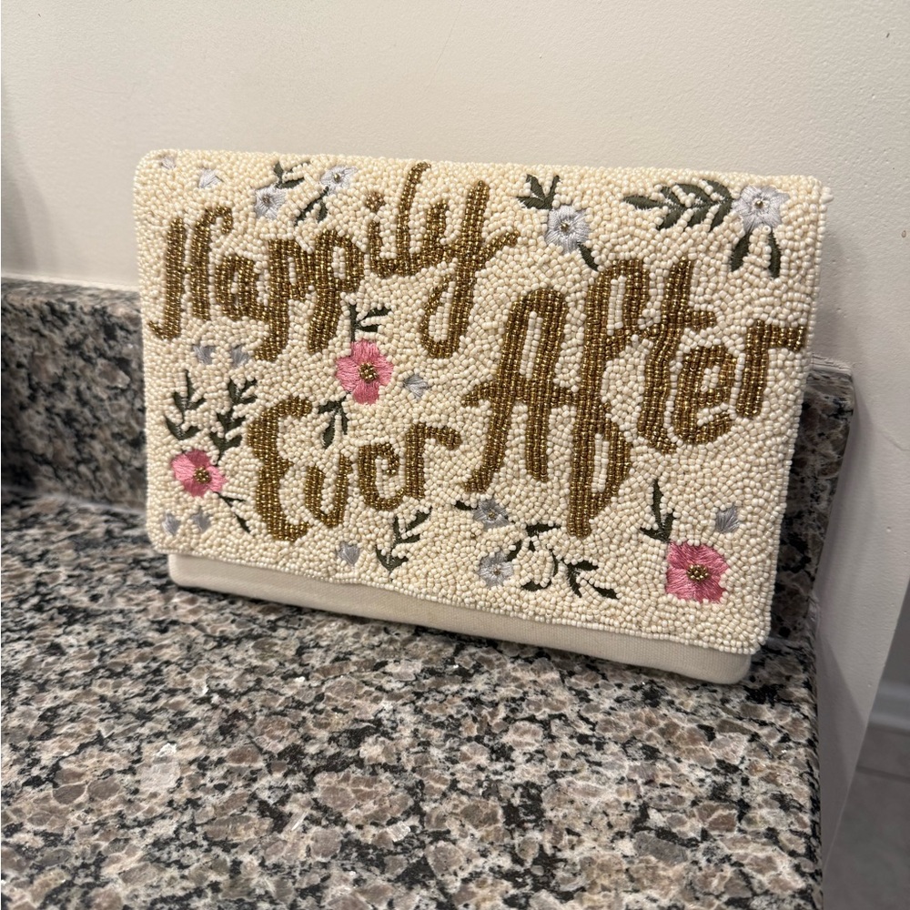 Beaded 'Happily Ever After' Clutch